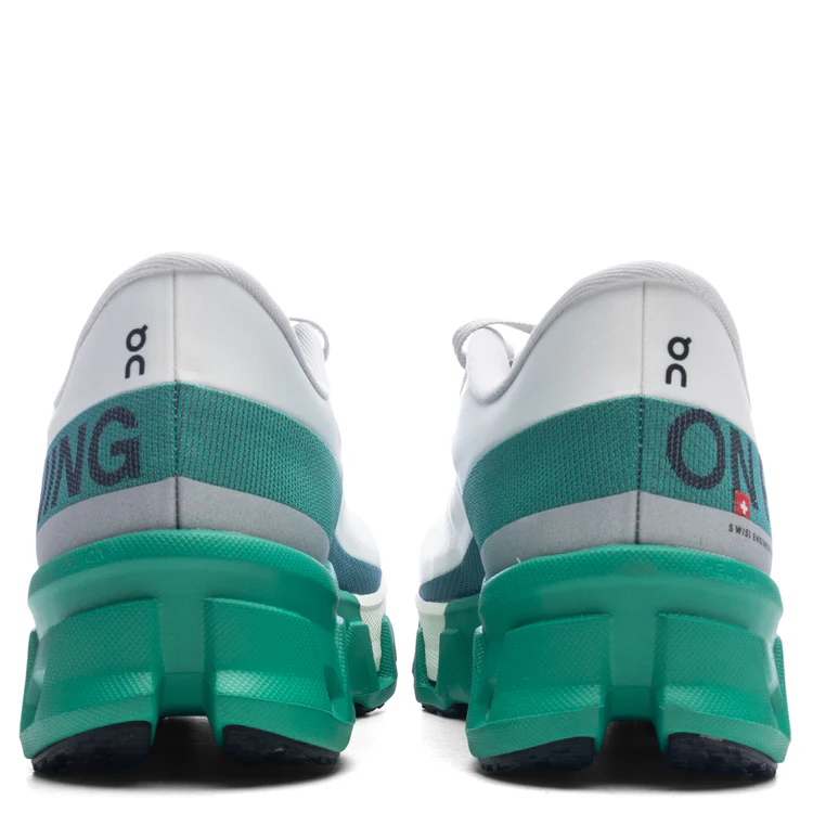 On Women's Cloudmonster Hyper White | Mint