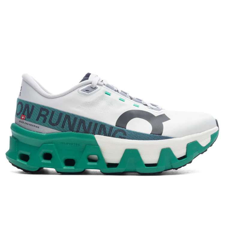 On Women's Cloudmonster Hyper White | Mint